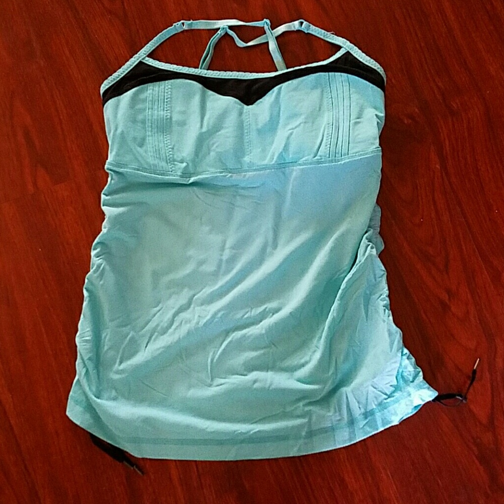 Lululemon ruched size built in bra tank
